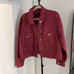 Frank & Oak - Medium - Jean Jacket - Berry Red
